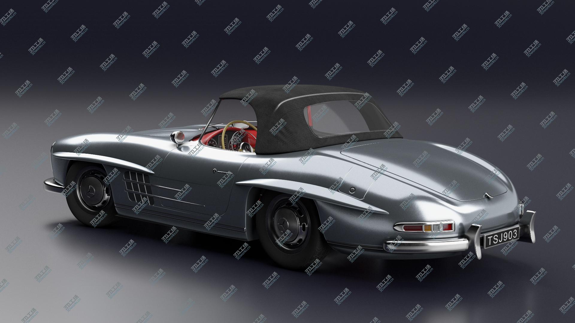 images/goods_img/202104091/1960 Mercedes Benz 300SL Roadster [low poly] 3D model/4.jpg